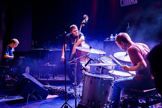 GoGo Penguin performing at a concert in Vienna, Austria