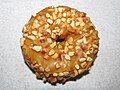 Golden Donut Maple with Peanut Topping Doughnut (30801404445).jpg