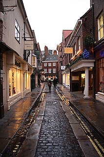 Grape Lane Street in York, England