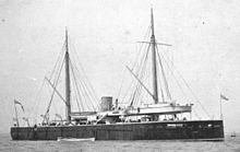 HMS Prince Albert, a pioneering turret ship, whose turrets were designed by Cowper Phipps Coles. HMS Prince Albert (1864).jpg