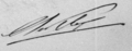 Handtekening van Adrianus Paulus Huibertus Antonie de Kleijn (1836-1900)