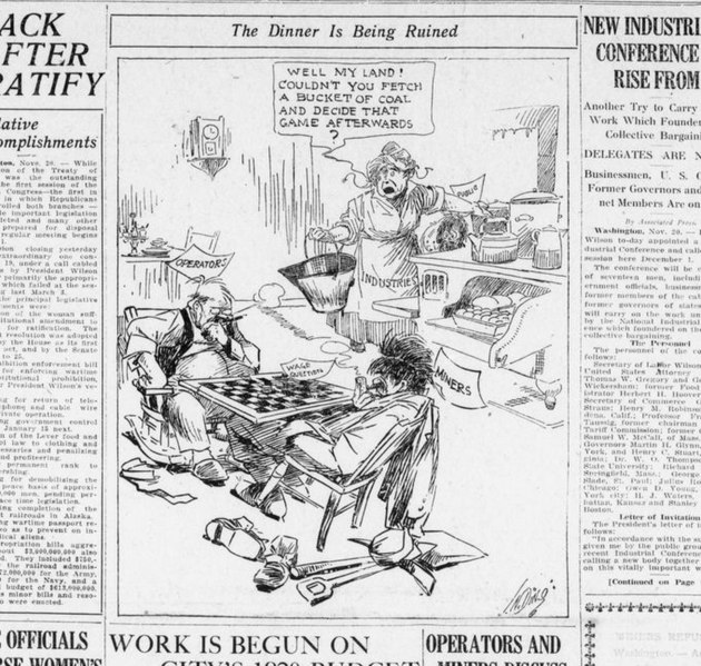 File:Harrisburg Telegraph cartoon on United Mine Workers coal strike November 20 1919.jpg