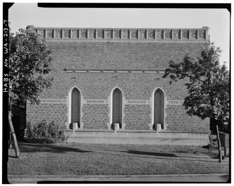 File:Henry Art Gallery, Fifteenth Avenue Northeast at Northeast Campus Parkway, Seattle, King County, WA HABS WASH,17-SEAT,16-7.tif