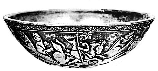 The silver bowl in the British Museum