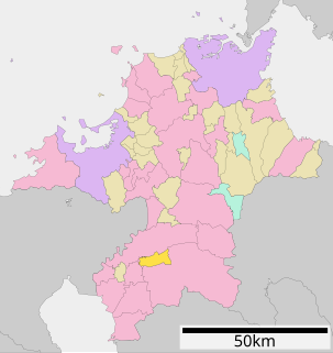 広川町 (福岡県)位置図