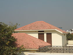 A hip roof type house in Khammam city, India Houses at Khammam city 03.JPG