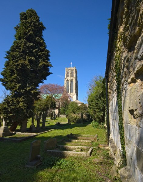 File:Howden Minster churchyard - geograph.org.uk - 1266099.jpg