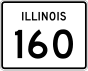 Illinois Route 160 işaretçisi