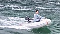 Me in a quicksilver Inflatable Boat with a 4 hp mercury engine