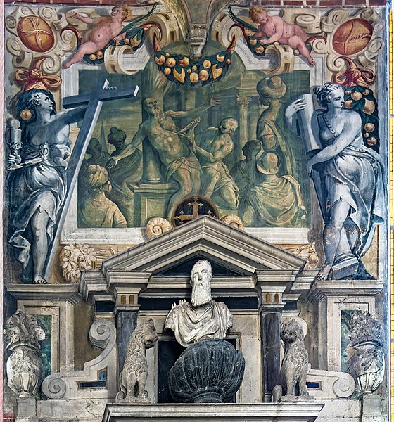 File:Interior of Santi Giovanni e Paolo (Venice) - Monument to Marcantonio Bragadin (cropped).jpg