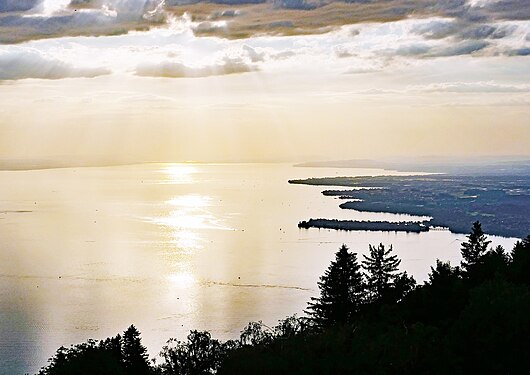 Island town Lindau at Lake Constance