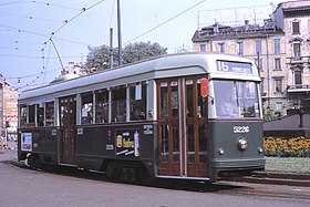 Mașina 5226 în Largo Cairoli în 1967