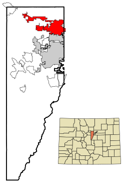 Loko en Jefferson County kaj la stato de Kolorado