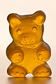 * Nomination A yellow gummi bear with detailed face and body shapes. --Kronf 20:49, 6 September 2011 (UTC) * Promotion Good quality. --Mbdortmund 02:15, 7 September 2011 (UTC)