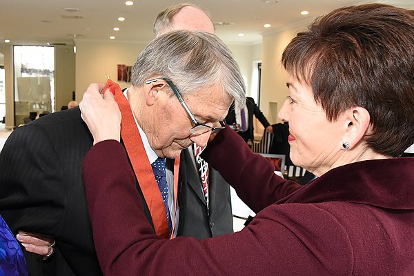 Anderton's CNZM Investiture in 2017