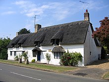 Clare's birthplace, Helpston, Peterborough. The cottage was subdivided with his family renting a part.