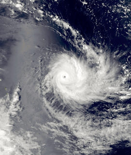 Cyclone Joni tropical cyclone in the south west Pacific.