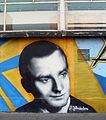 Jozef Barbachen at graffiti at ulica Jozefa Bema in Gdynia