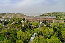 The Daoud Khan Military Hospital in Kabul is one of the largest hospitals in Afghanistan. Kabul Military Hospital - panoramio.jpg