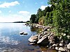 The shores of Lake Peipus, the fifth-largest lake in Europe, near the town of Kallaste