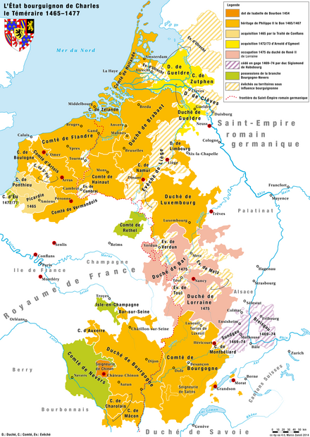 The Burgundian State of Charles the Bold in the 15th century