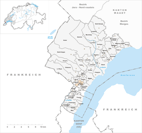 Mapo de Arnex-sur-Nyon