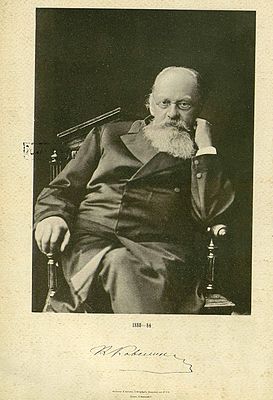 Konstantin Kavelin.  Retrato fotográfico de V. Klyasen das Obras Completas de K. D. Kavelin.  Volume 3, 1899.