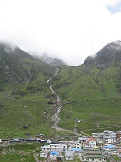 Kedarnath Town in Uttarakhand, India