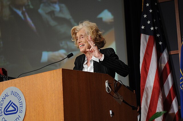 Shriver speaks at March 3, 2008, ceremony in her honor