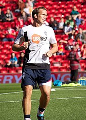 Kevin Davies is the only player to win the award three times Kevin Davies August 2011.jpg