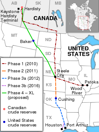 <span class="mw-page-title-main">Keystone Pipeline</span> Oil pipeline in North America