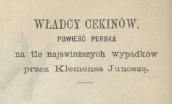 Okładka lub karta tytułowa