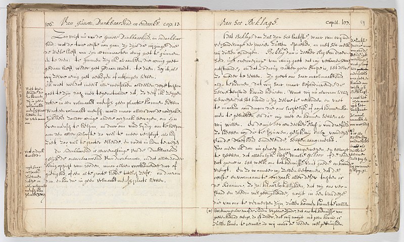 File:Korte verhandeling van God, de mensch, en deszelvs welstand - KB 75 G15 - folios 058v (left) and 059r (right).jpg