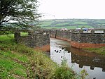 Kymers Dock on the Kidwelly and Llanelli canal, reconstructed in 1990