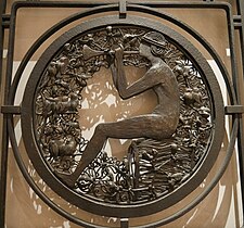 La Porte "à l'oiseleur" (détail), 1919, de Charles Piguet (Bière, 1887- Lyon 1942)