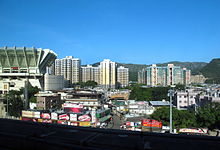 Miu Fat Buddhist Monastery (left) in Lam Tei Lam Tei 201107.jpg