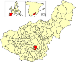 Kaart van Capileira