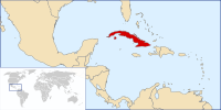 Mapa de la Republica de Cuba