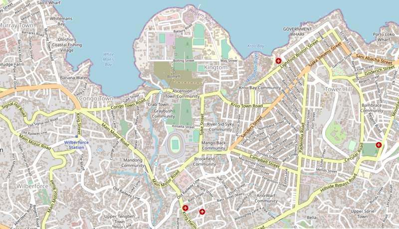 File:Location map Freetown central.png