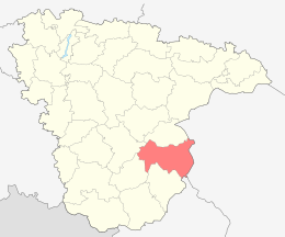 Districtul Kalačeevskij - Harta