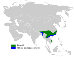 Locustella mandelli distribution map.png