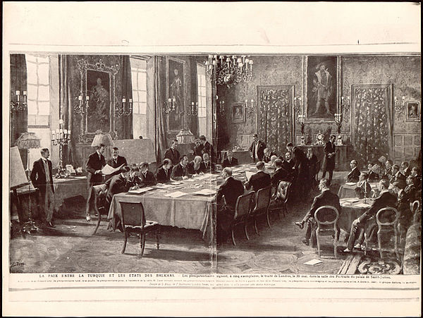 Signing of the Peace Treaty on 30 May 1913