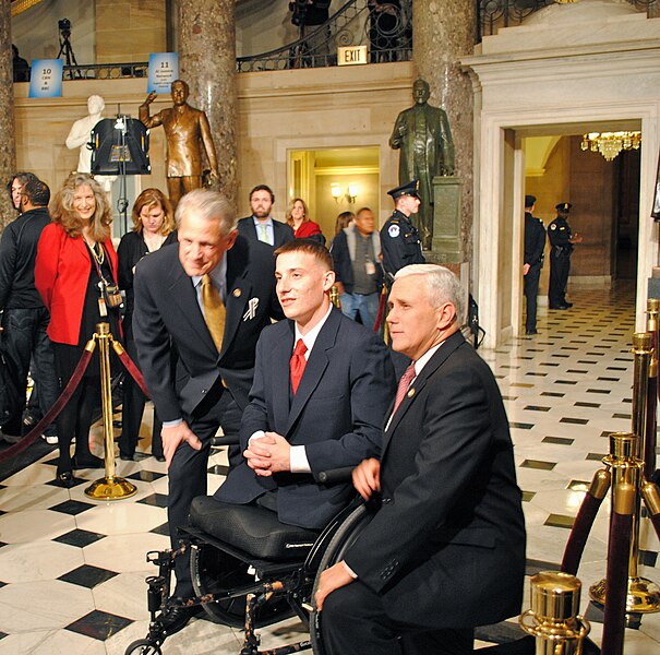 File:Lt. James Byler of Long Island, Steve Israel and Rep. Pence (R-IN) (5388692487).jpg