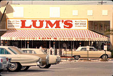 A Lum's restaurant in Fort Lauderdale, Florida in 1966 Lum's hot dog restaurant Fort Lauderdale, Florida.jpg
