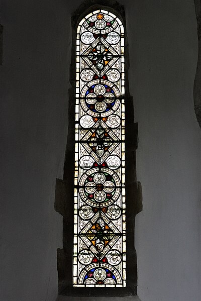 File:Lympne, St. Stephen's Church, Lady chapel east window with c13th or c14th glass - geograph.org.uk - 5879102.jpg