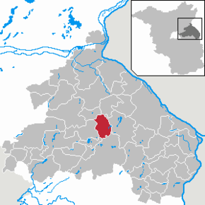 Poziția Märkische Höhe pe harta districtului Märkisch-Oderland