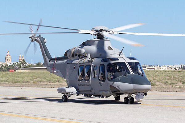 Armed Forces of Malta AgustaWestland AW139 AS1428 at the 2015 Malta International Airshow