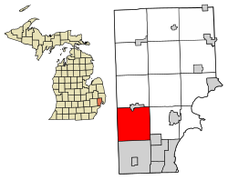 Macomb County Michigan Incorporated og Unincorporated områder Sterling Heights Highlighted.svg