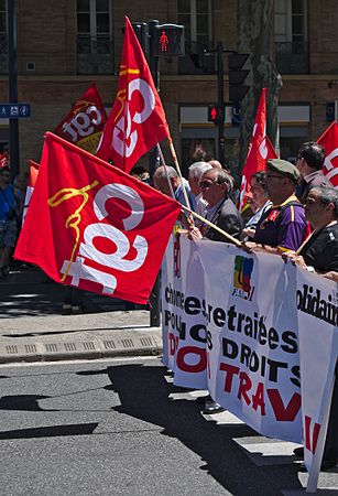 Français : Manifestation contre la loi travail à Toulouse, le 23 juin 2016 English: Demonstration against French labour law in Toulouse, June 23, 2016