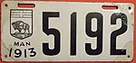Manitoba License Plate 1913.jpg